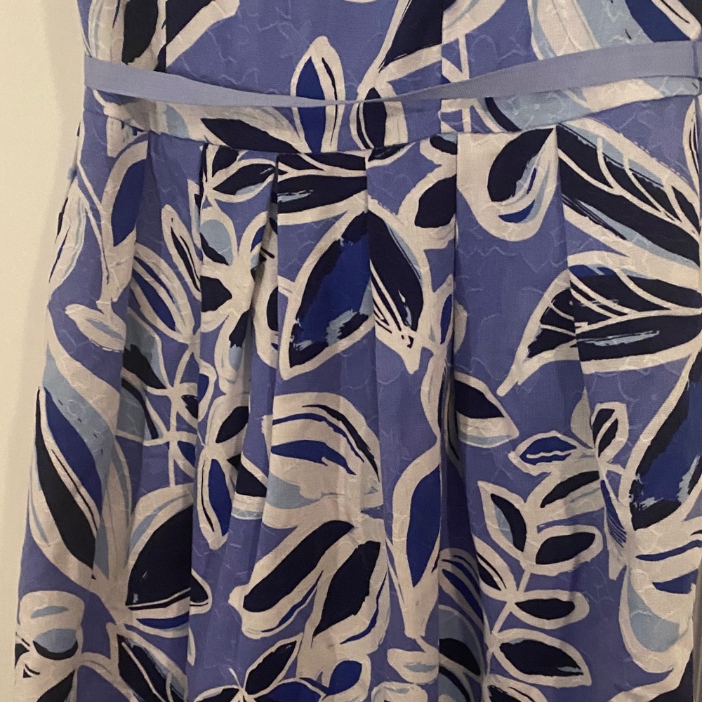 Rabbit Rabbit Rabbit designs Floral Blue Sleeveless Dress - Picture 3 of 6